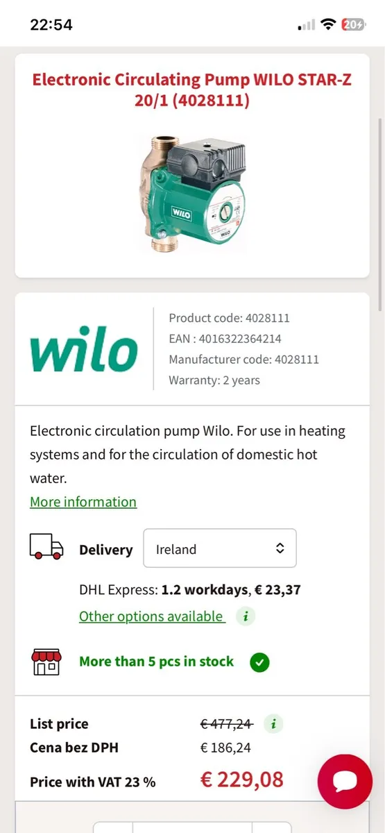 Wilo pump - Image 1
