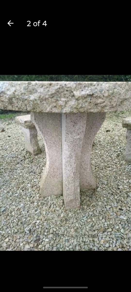 Granite Table and Benches - Image 3