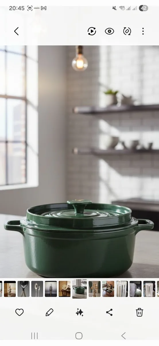 Vintage French casserole pot