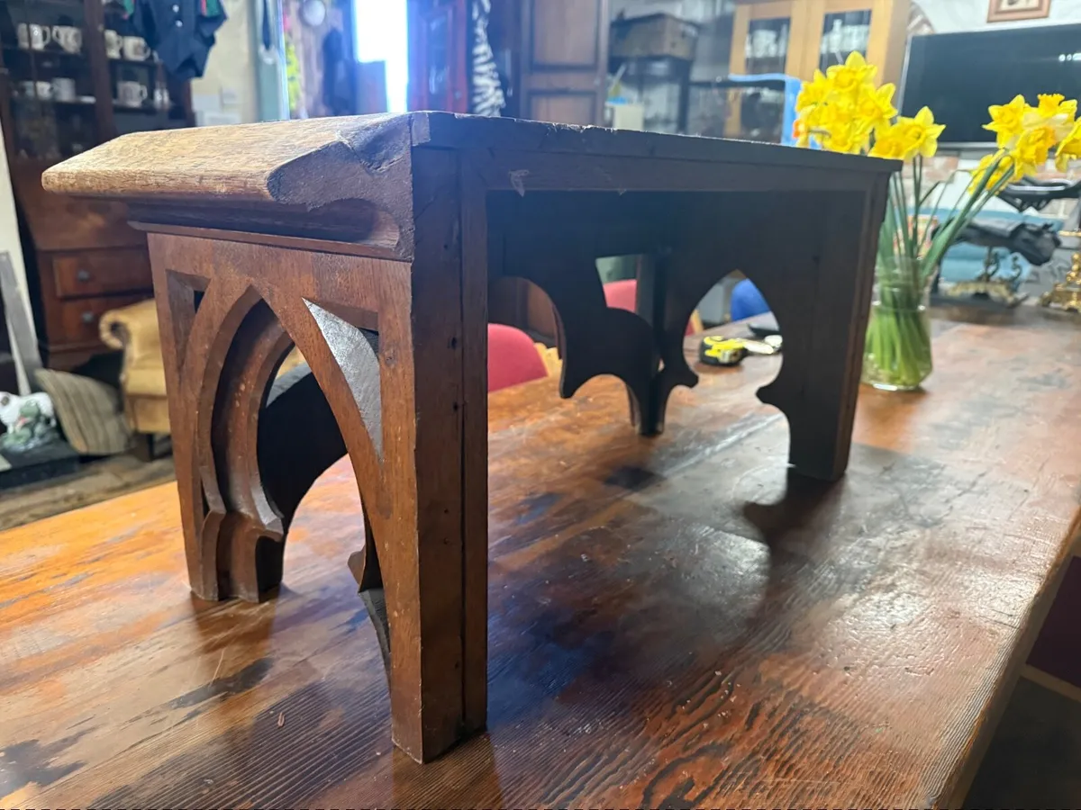 Gothic style piece French Altar antique. - Image 3