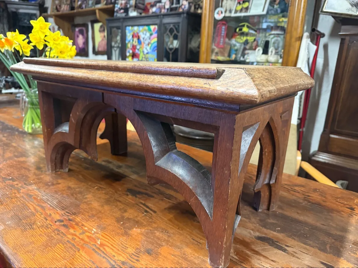 Gothic style piece French Altar antique. - Image 4