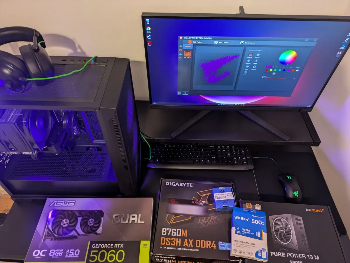 Gaming PC i5 14600KF, RTX 5060, 32 GB RAM, 27 QHD - Image 4