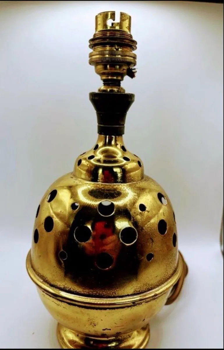 Vintage Brass Church Thurible converted to a lamp