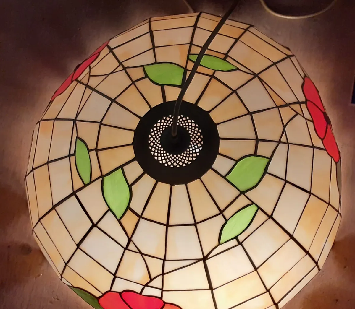 "TIFFANY" Stained Glass Ceiling light. - Image 3