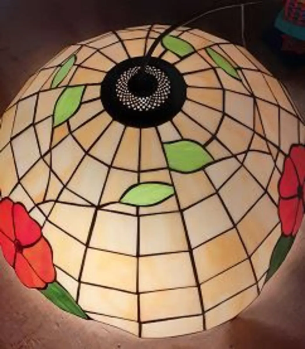"TIFFANY" Stained Glass Ceiling light. - Image 1