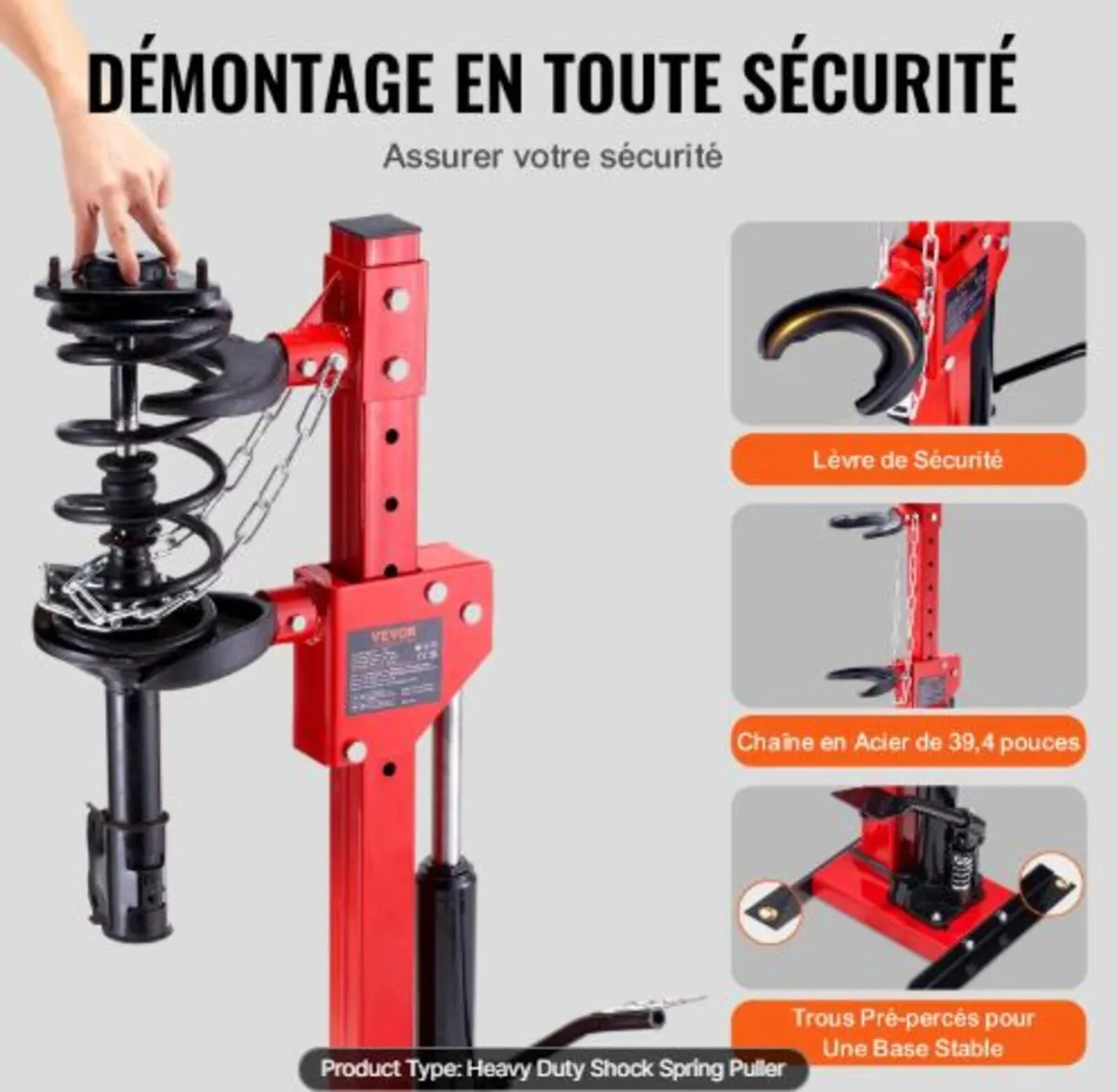 Strut Spring Compressor,4.5 Ton/4499.6kg Hydraulic - Image 3