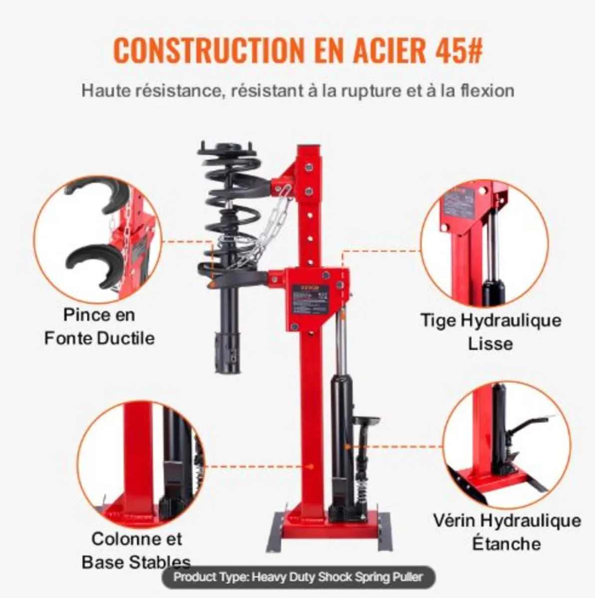 Strut Spring Compressor,4.5 Ton/4499.6kg Hydraulic - Image 4