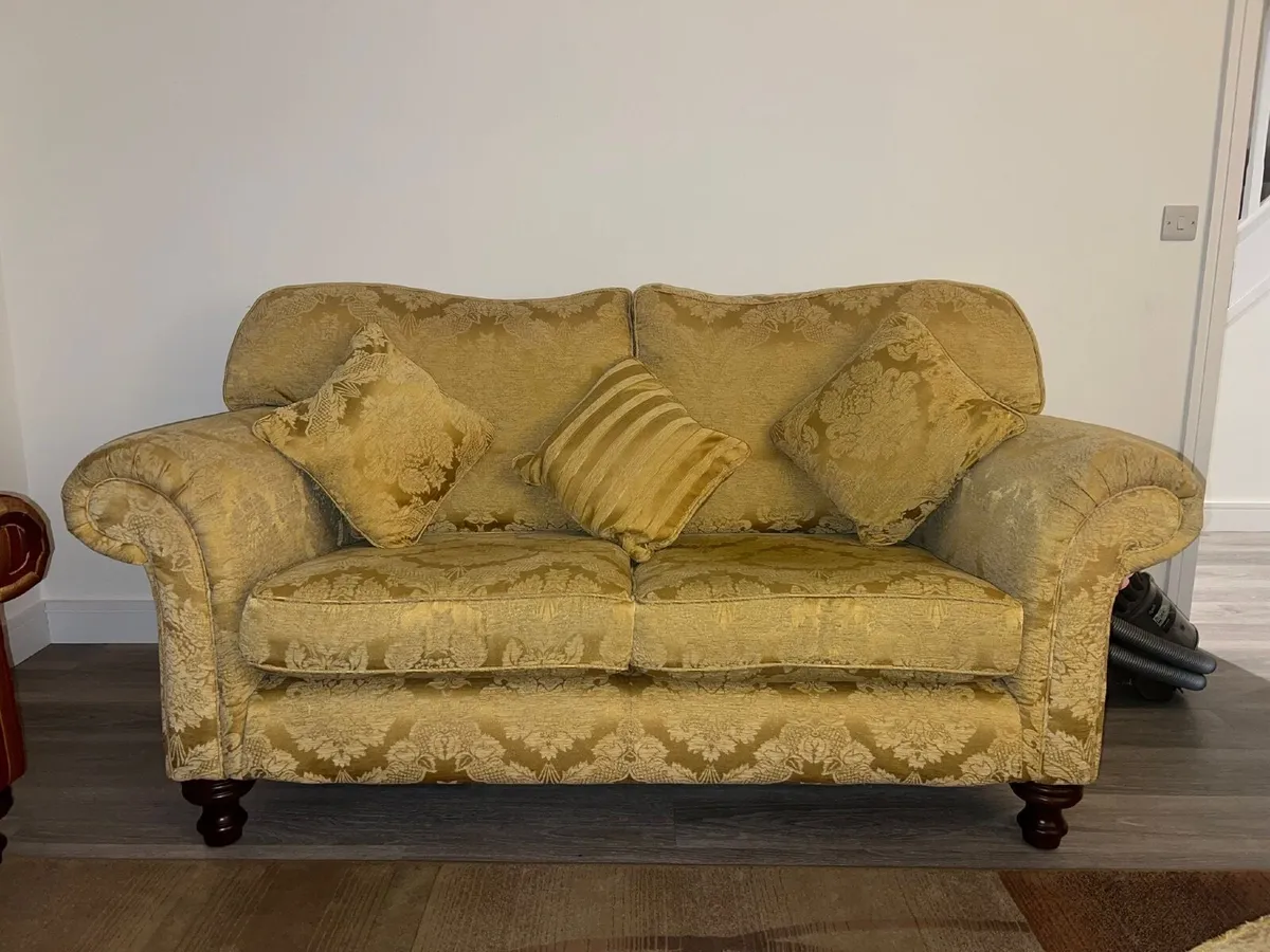2 seater sofa & armchair - Image 1