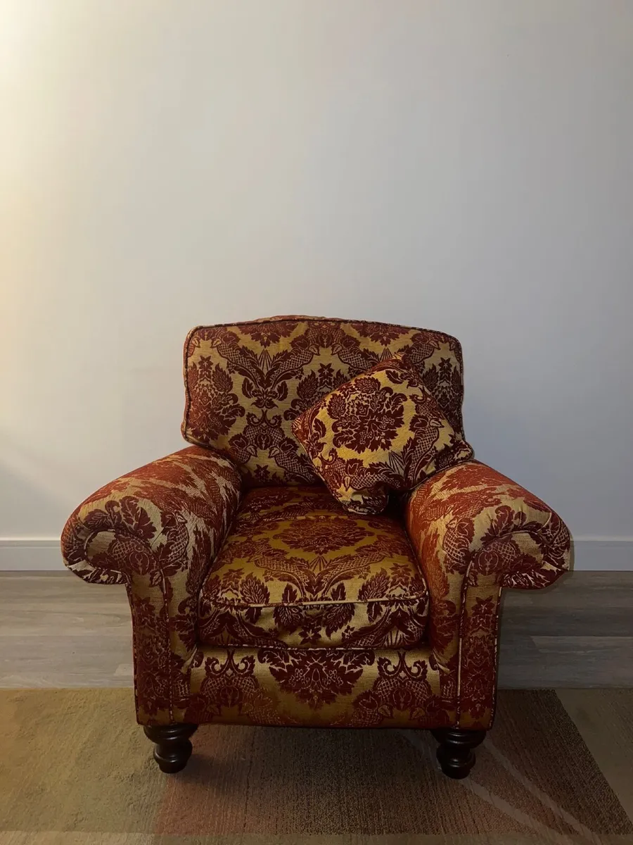 2 seater sofa & armchair - Image 2