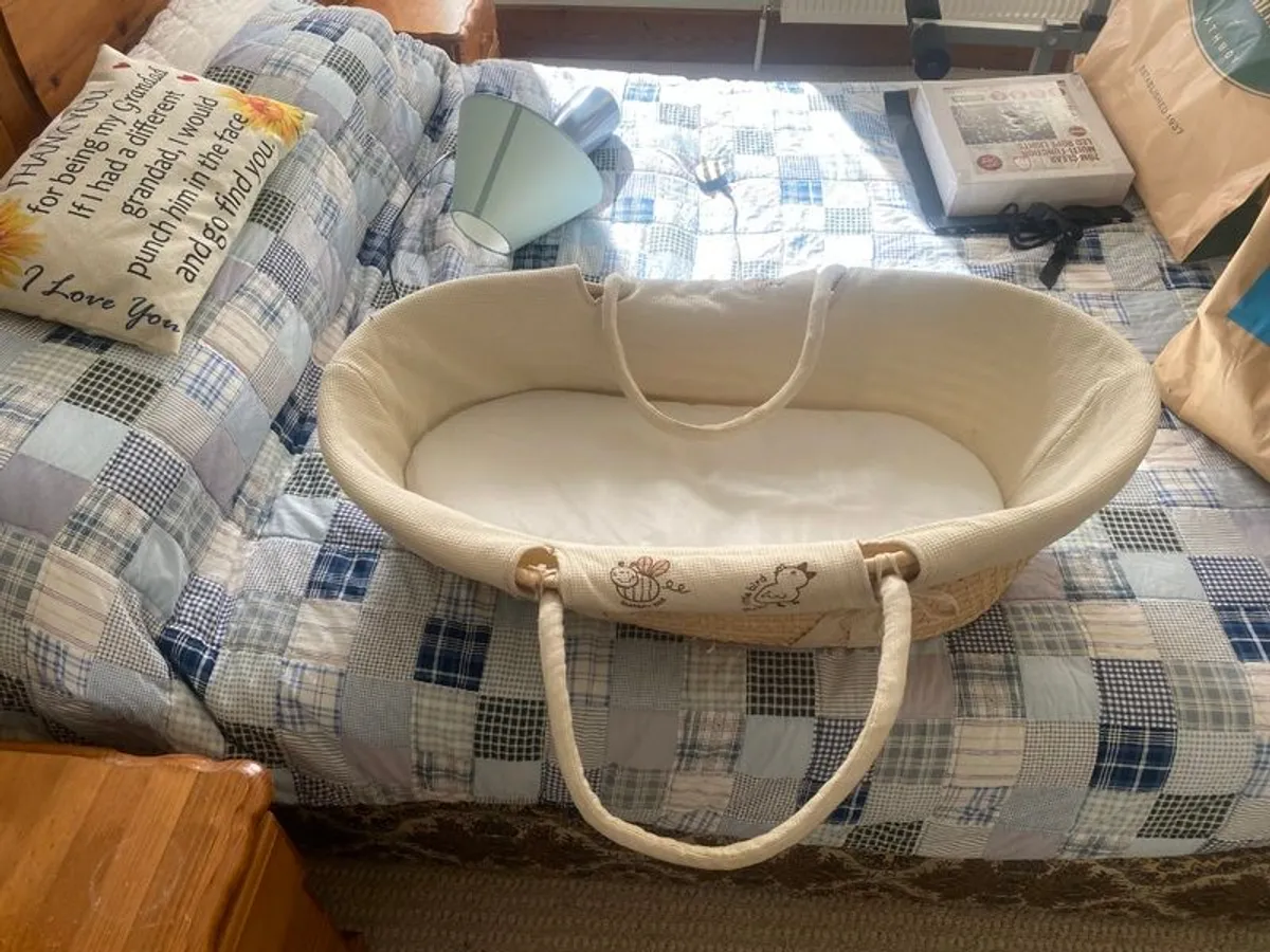 Glass table, Futon , Christmas tree , Moses basket - Image 3