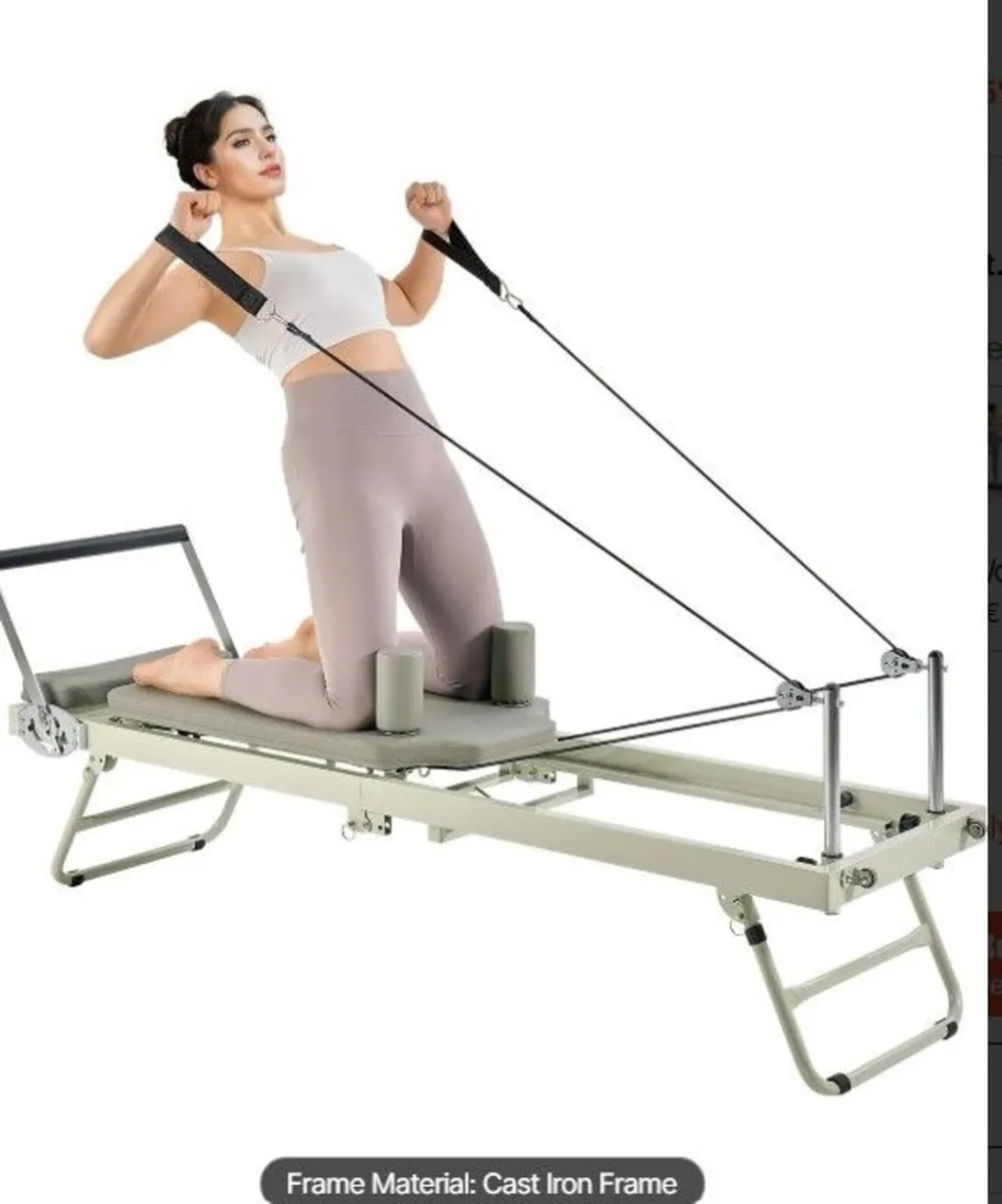 Foldable Pilates Reformer Machine – 5 Spring Resis - Image 1