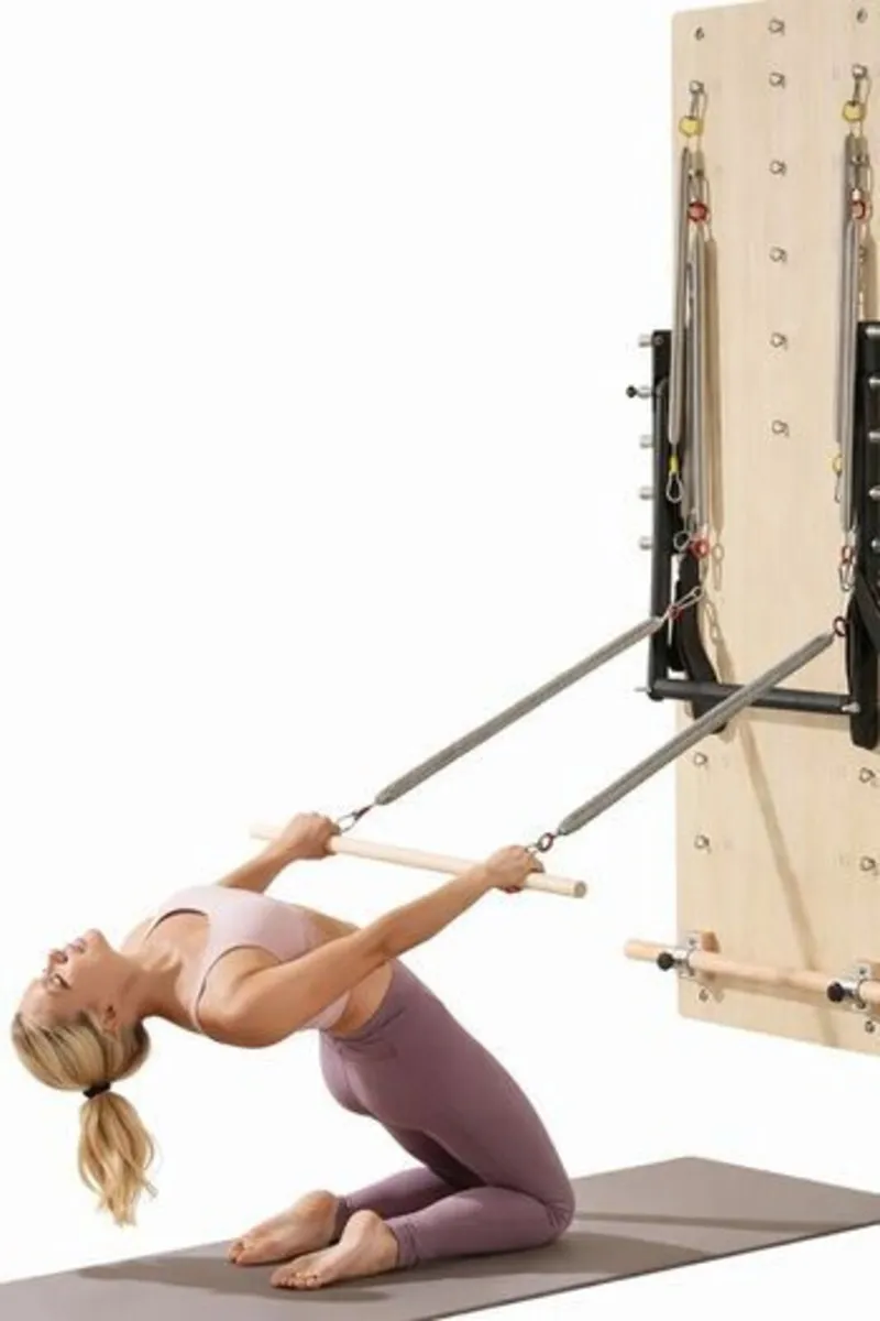 Wall-Mounted Pilates Reformer Springboard Maple Wo - Image 1