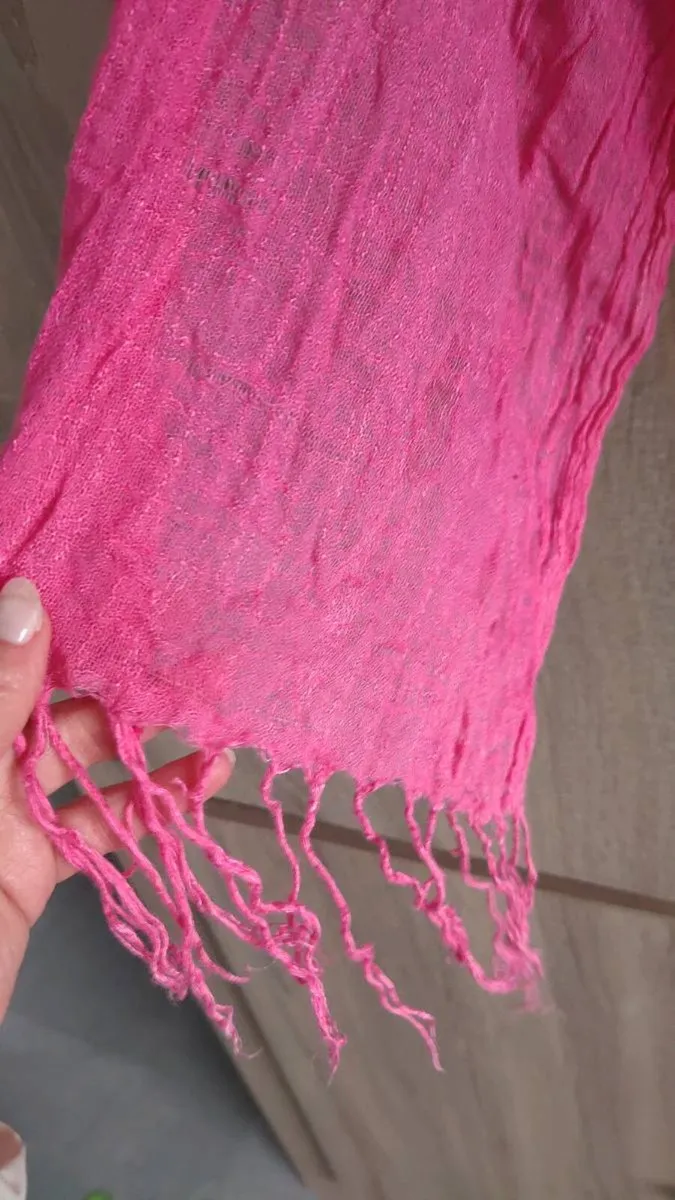 Linen look scarf - Image 2