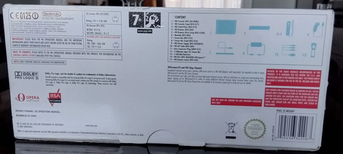 Wii Console (White) with Wii Sports Game - Image 3