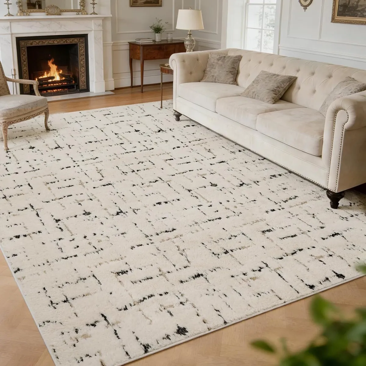 Fluffy Living Room Rug Extra Large Shaggy Carpet - Image 1