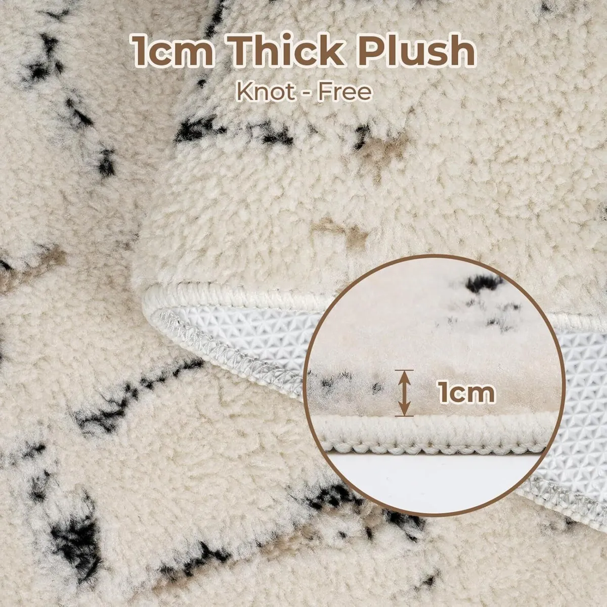 Fluffy Living Room Rug Extra Large Shaggy Carpet - Image 3