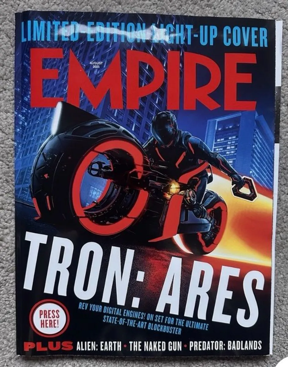 TRON ARES Empire magazine rare light up cover - Image 1