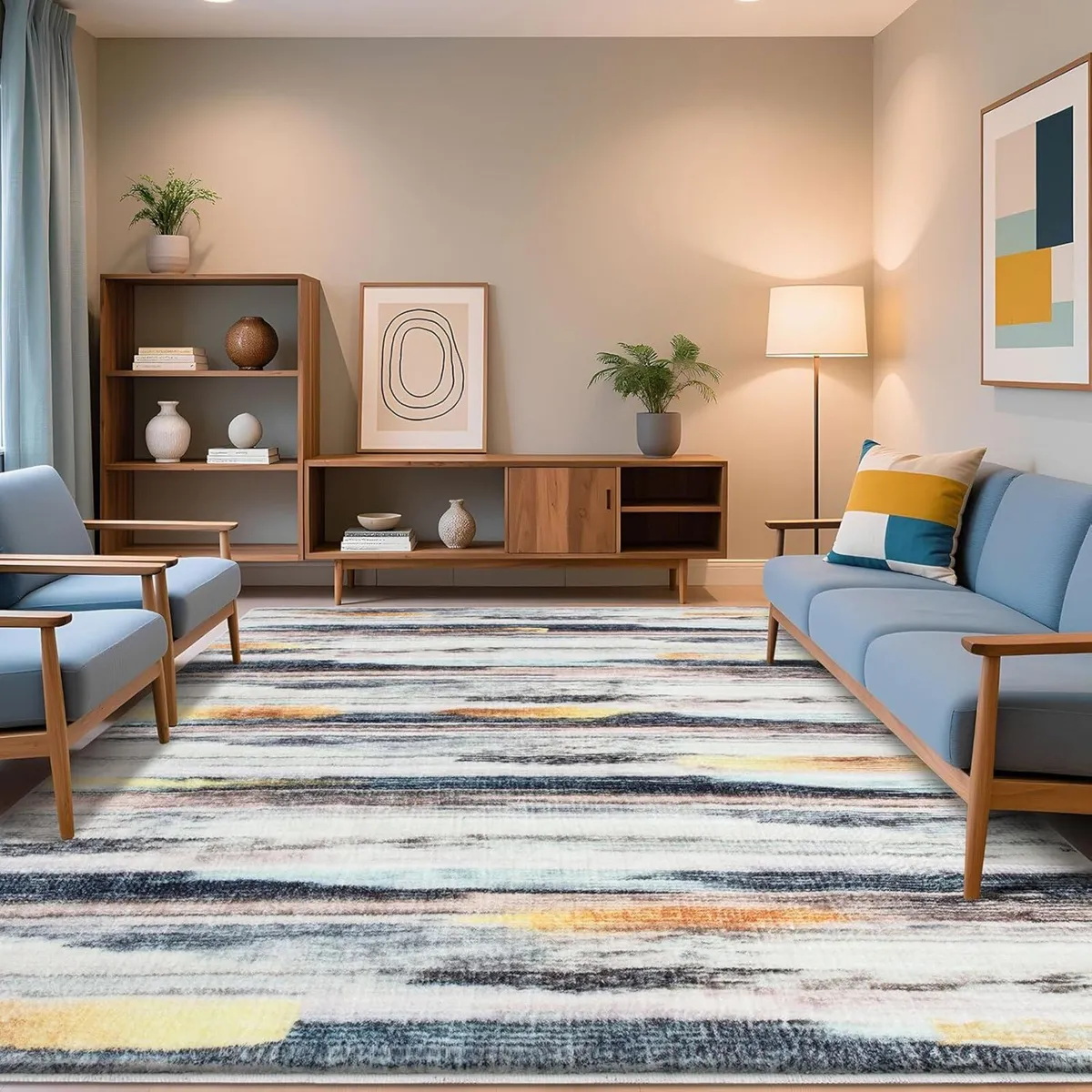 Area Rugs Artistic Traditional Unique Fluffy - Image 1