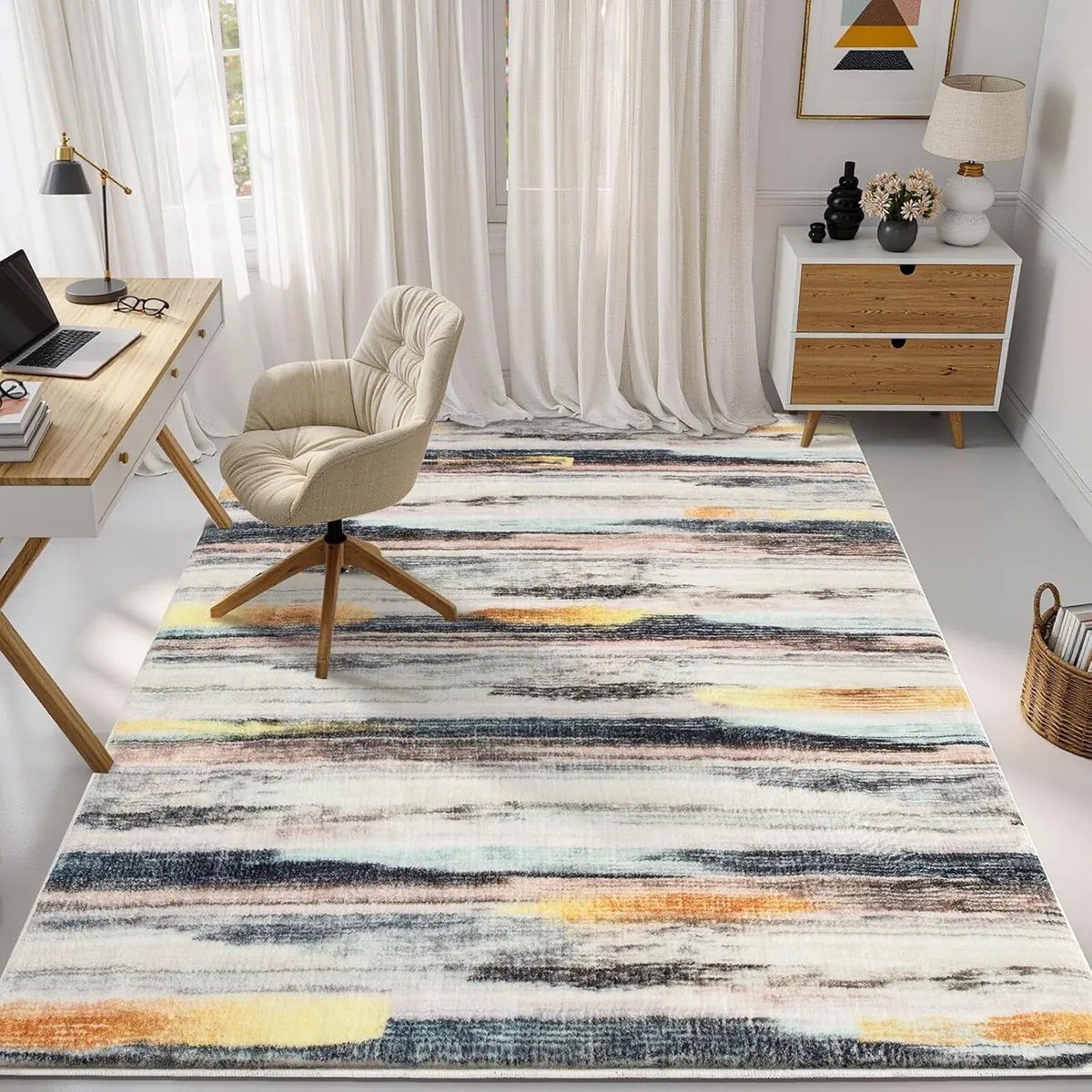 Area Rugs Artistic Traditional Unique Fluffy - Image 2