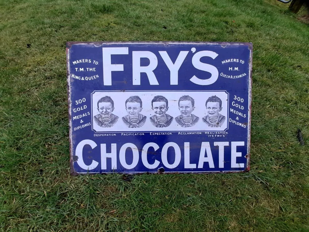 Frys Chocolate Large Tin Sign - Image 1