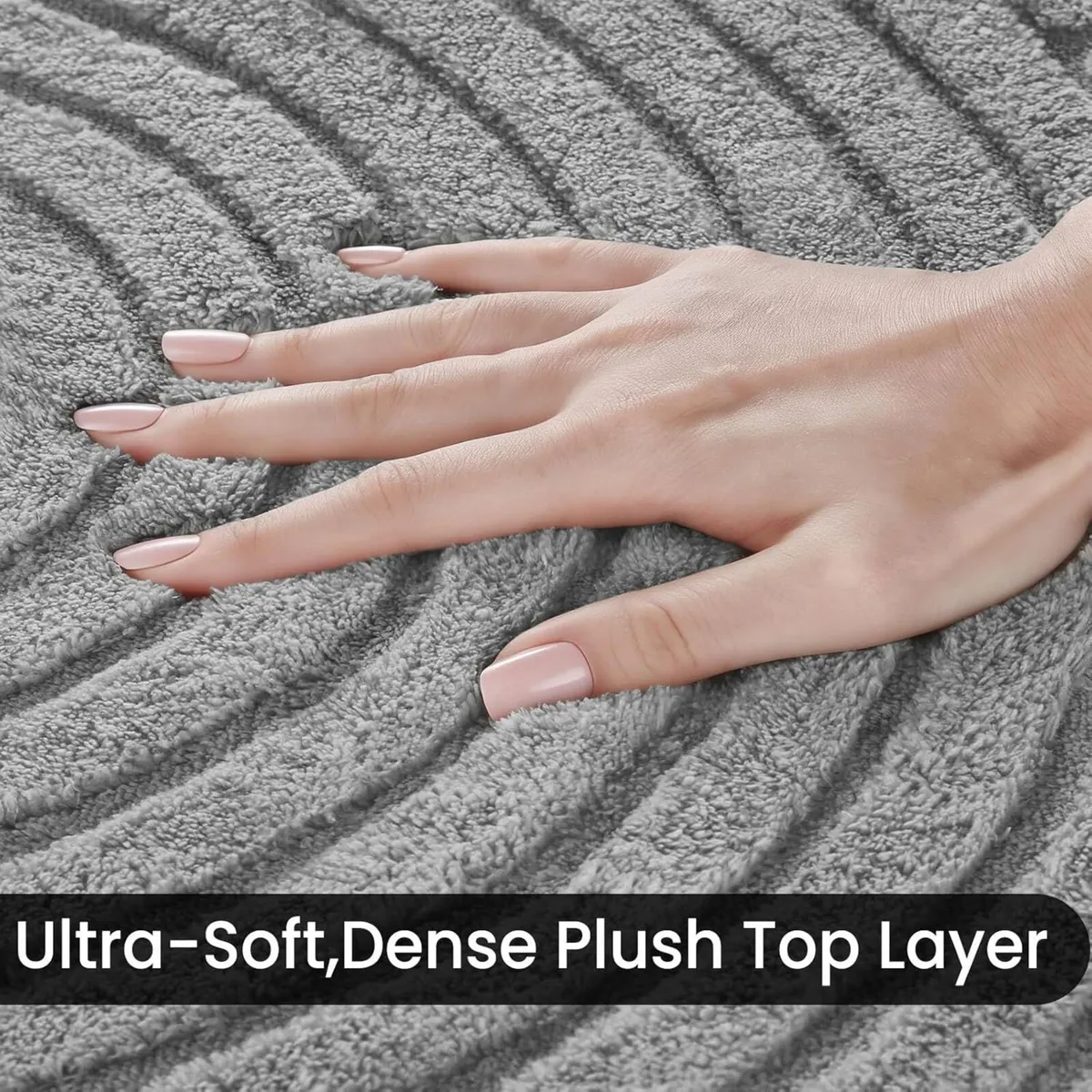 Rugs Living Room 200x300cm Light Grey Soft Shaggy - Image 4