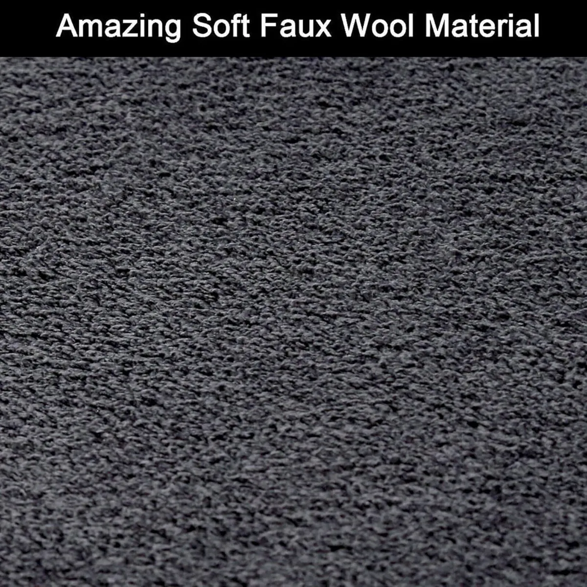 Rugs Living Room 160x230 cm Soft Fluffy Grey Rug - Image 3