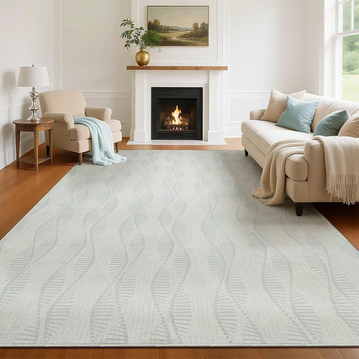 Rugs Living Room Short Pile Soft Area Bedroom - Image 2