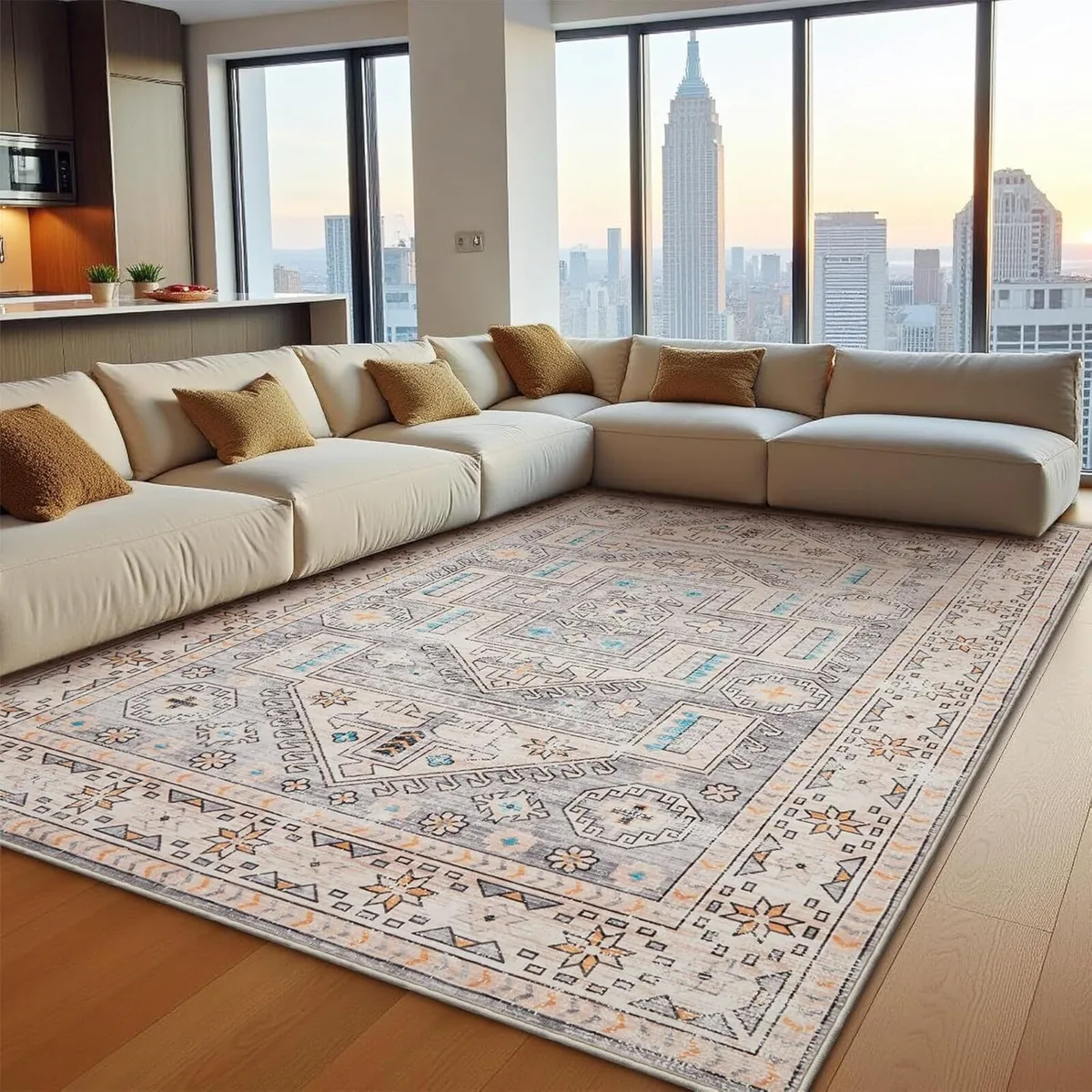 Rugs Living Room Short Pile Soft Area Bedroom - Image 2