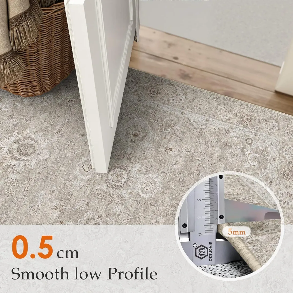 Vintage Living Room Area Rug 200x300cm Machine - Image 2