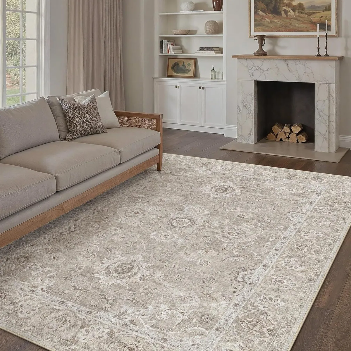 Vintage Living Room Area Rug 200x300cm Machine - Image 4