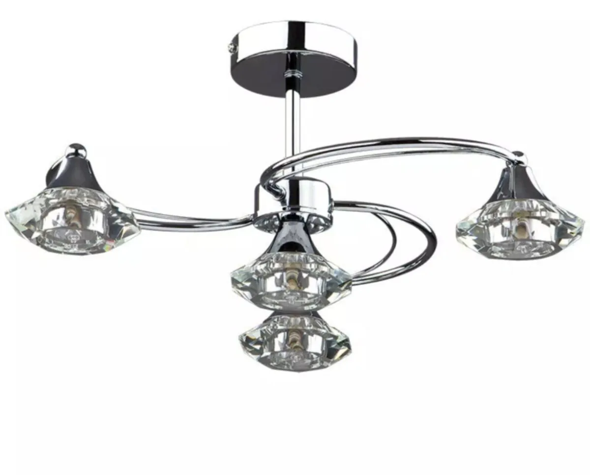 BNIB ceiling lamp + 4 bulbs RRP €105 ENDING SOON - Image 1