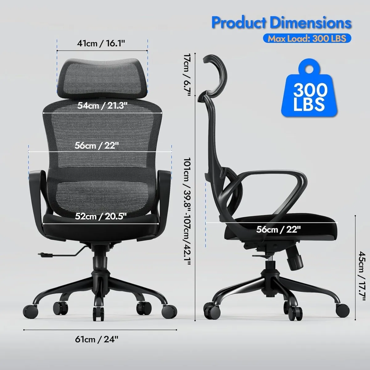 Ergonomic Gaming Office Chair with Comfy Lumbar - Image 3