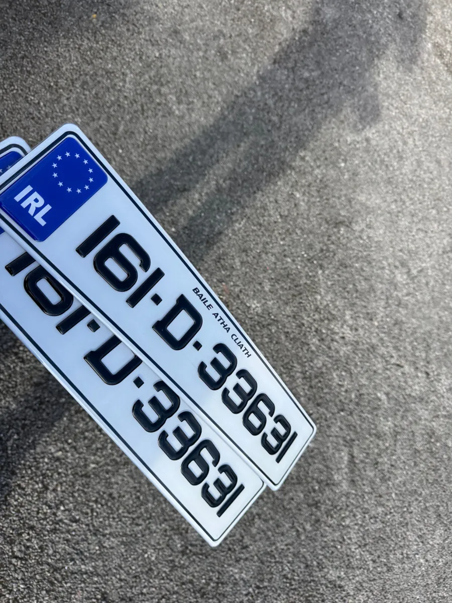 Gel number plates delivered nationwide
