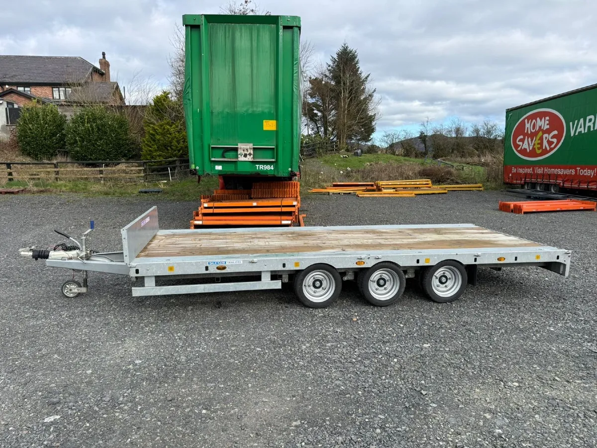 16ft Tri Axle Flatbed Trailer Dale Kane - Image 3