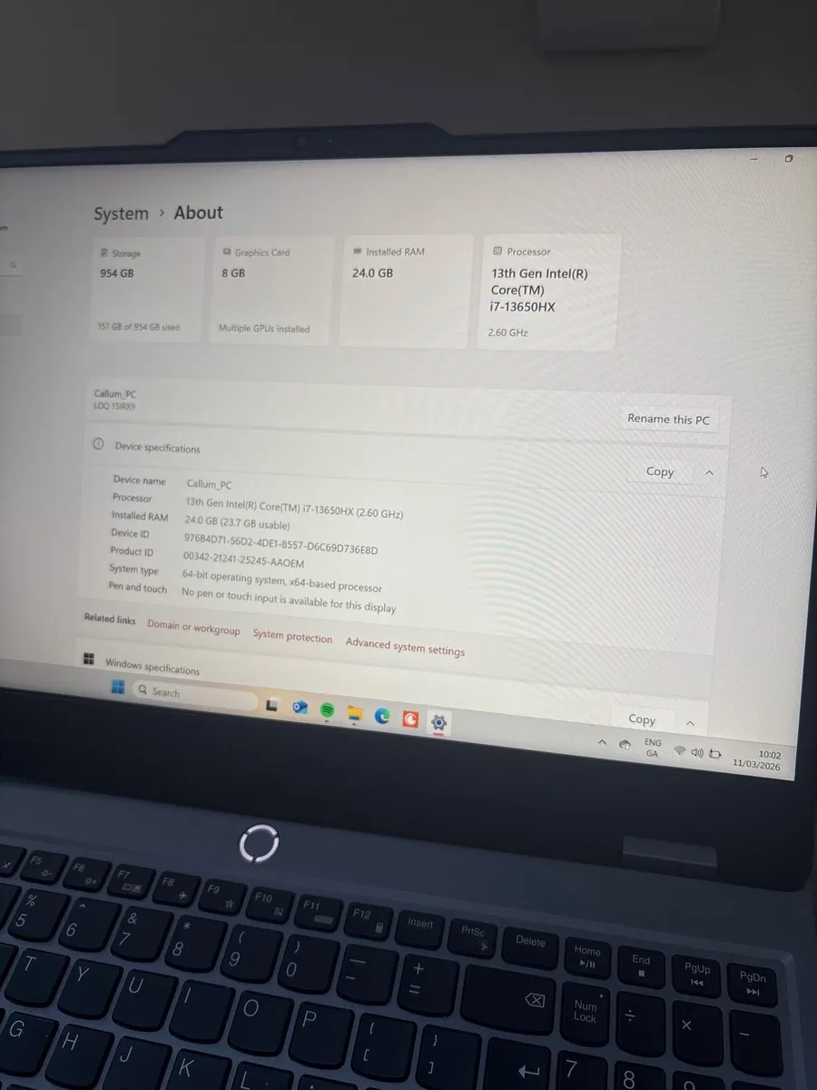 Lenovo LOQ RTX 4060/intel i7/24G RAM Gaming Laptop - Image 4
