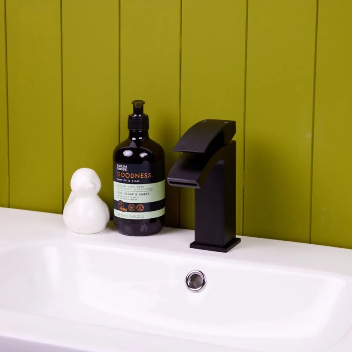 Waterfall Bathroom Basin Tap | Matt Black - Image 2