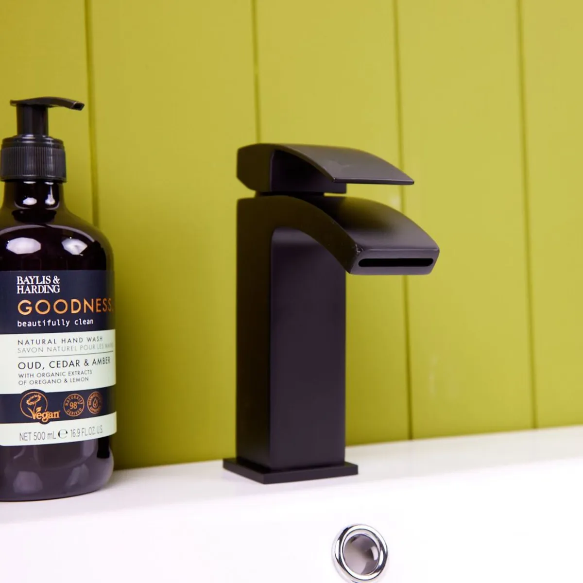 Waterfall Bathroom Basin Tap | Matt Black - Image 4