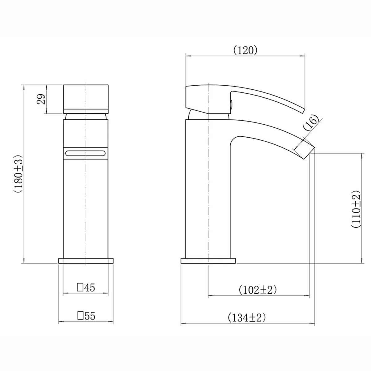 Waterfall Bathroom Mixer Tap | Chrome - Image 4
