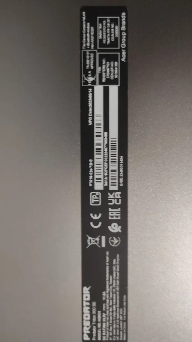 Acer Predator 3070 Ti / i7 / 1TB SSD / 240Hz WQHD - Image 3