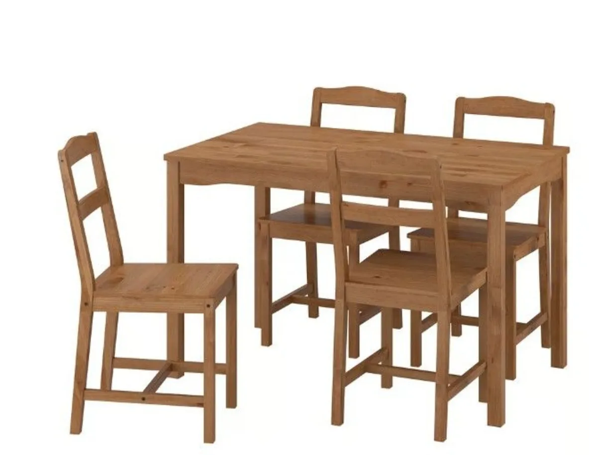 Dining Table & 4 chairs & Chair cushion - Image 2
