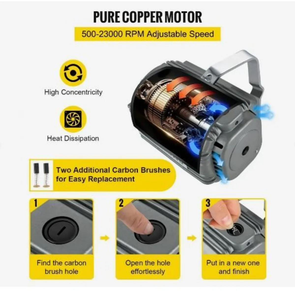 Flex Shaft Grinder 780W Rotary Tool - Image 4