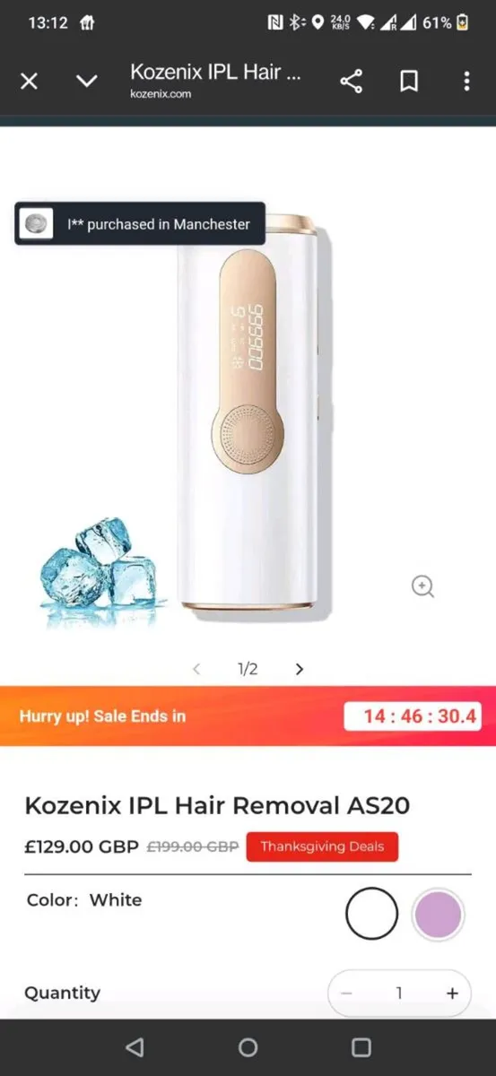 IPL hair removal device - Image 2