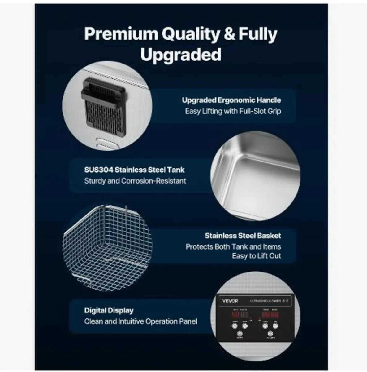 10L Ultrasonic Cleaner, Professional Ultrasonic - Image 4