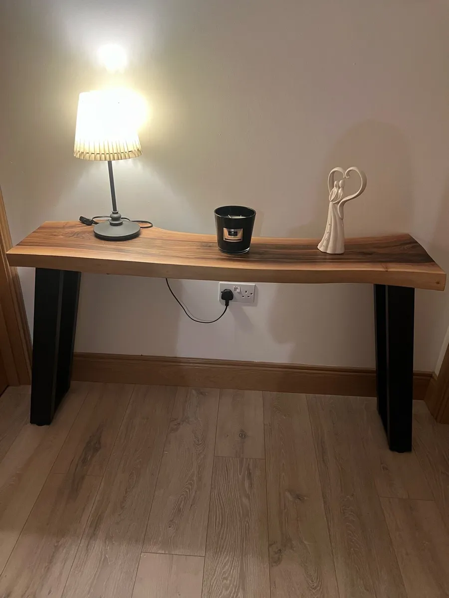 Handmade Live Edge Furniture, French Oak, Walnut - Image 1