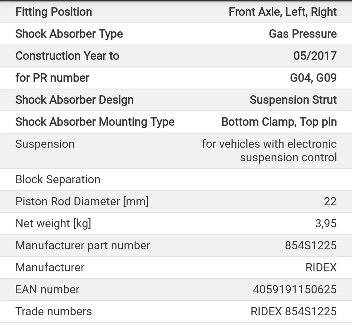 Front shock for Skoda - Image 4