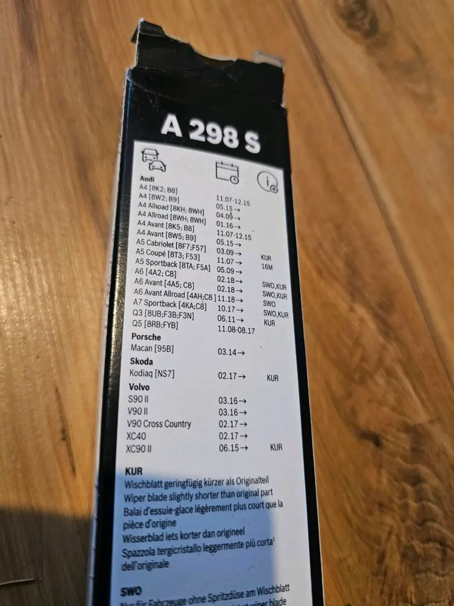 Bosch Aerotwin A298 S windscreen wipers brand new - Image 2