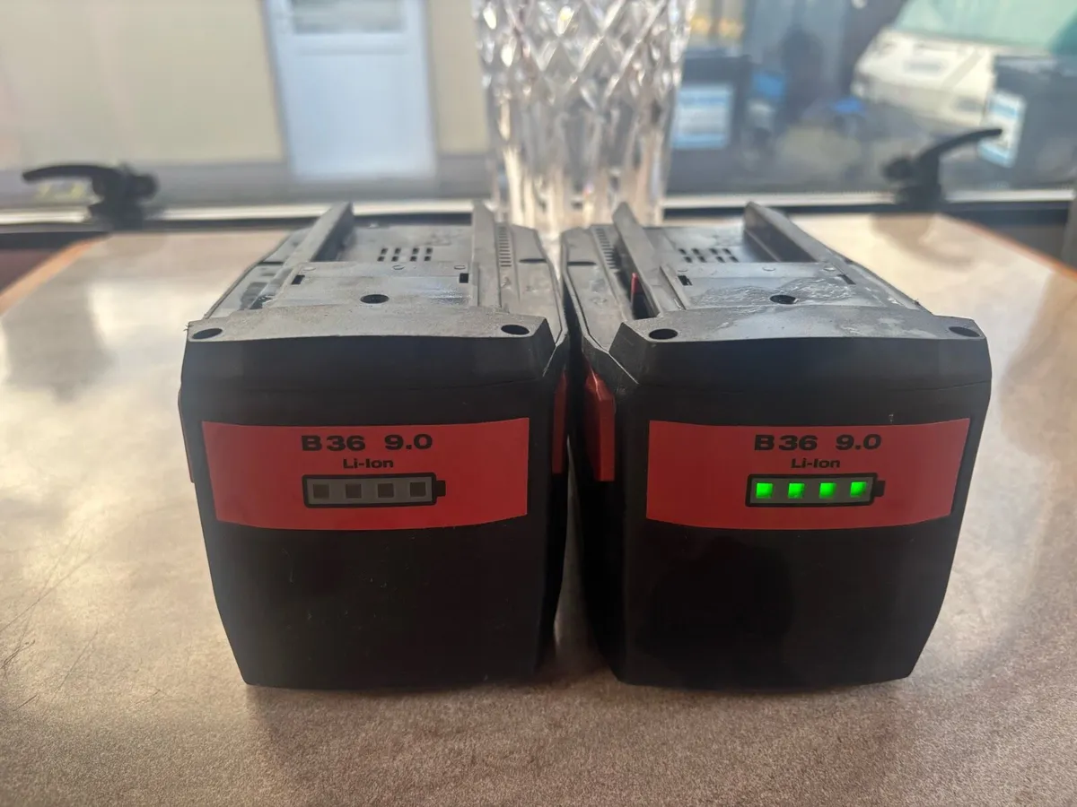2x Hilti B36 9.0Ah Batteries 2025 - Image 1