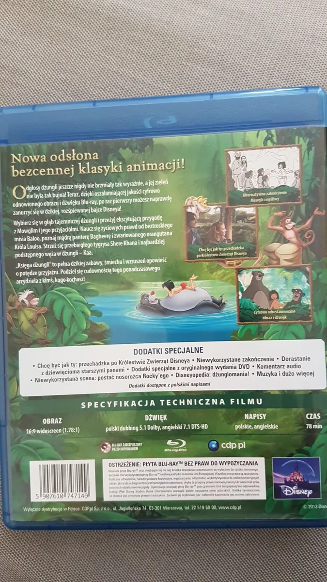 Jungle Book Blu-ray ksiega dzungli polish english - Image 2