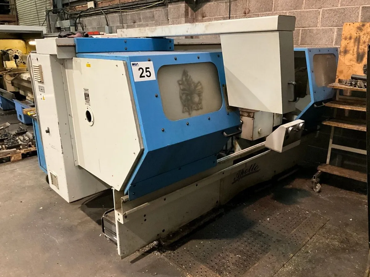 AJAX 200X1000 3-PHASE CNC LATHE C/W TOOLING - Image 1