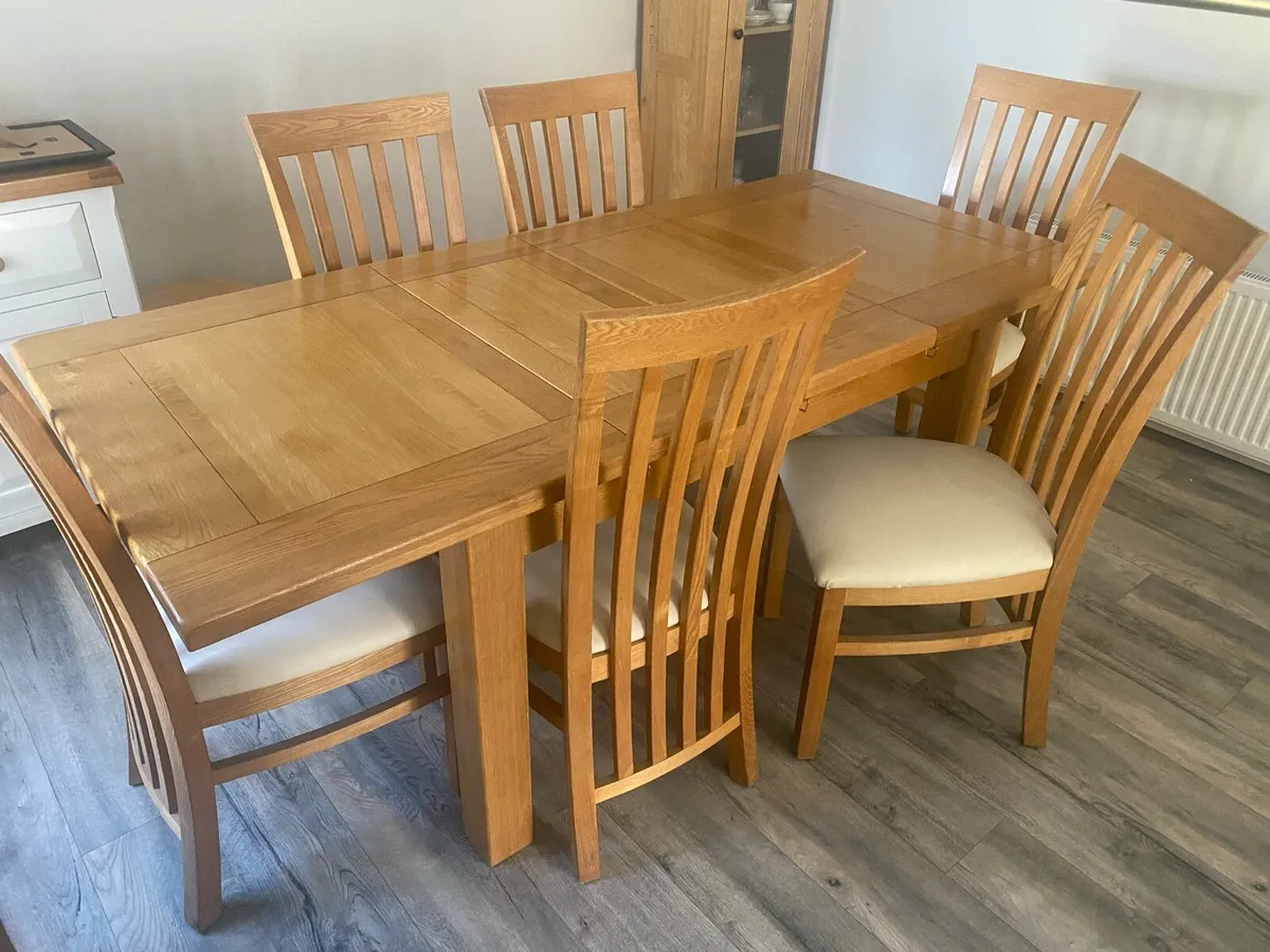 Dining room table and chairs
